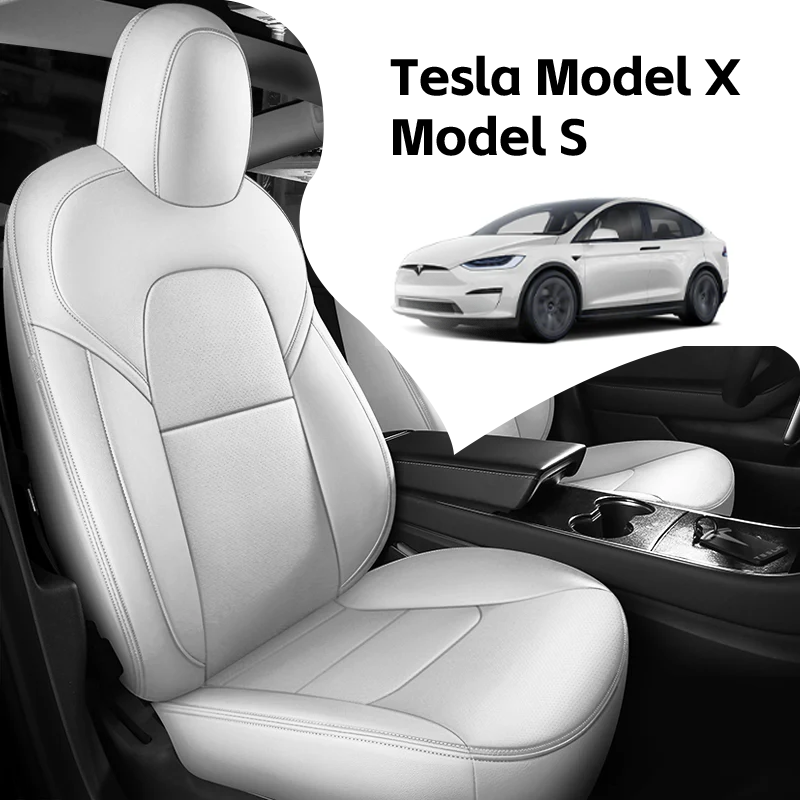 All-Inclusive Customized Tesla Model S/Model X 5-7Seats Alcantara Leather Car Seat Covers Full Set