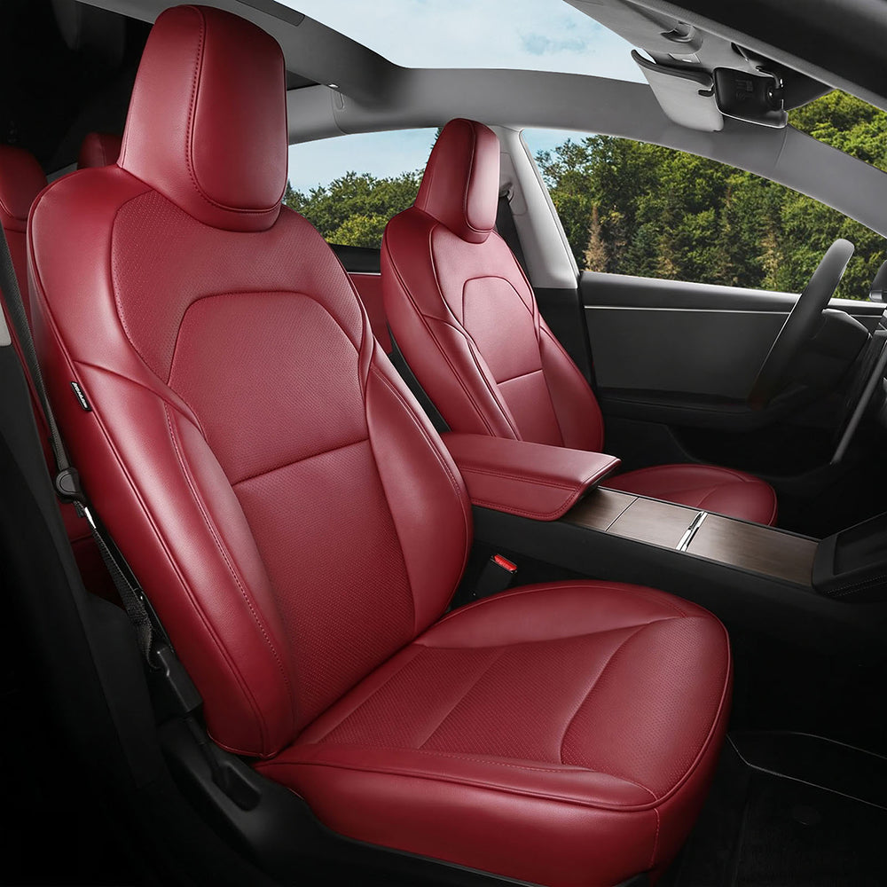 Custom Nappa Leather Seat Covers for Tesla Model 3/Y (Highland/Juniper 2016-2026)