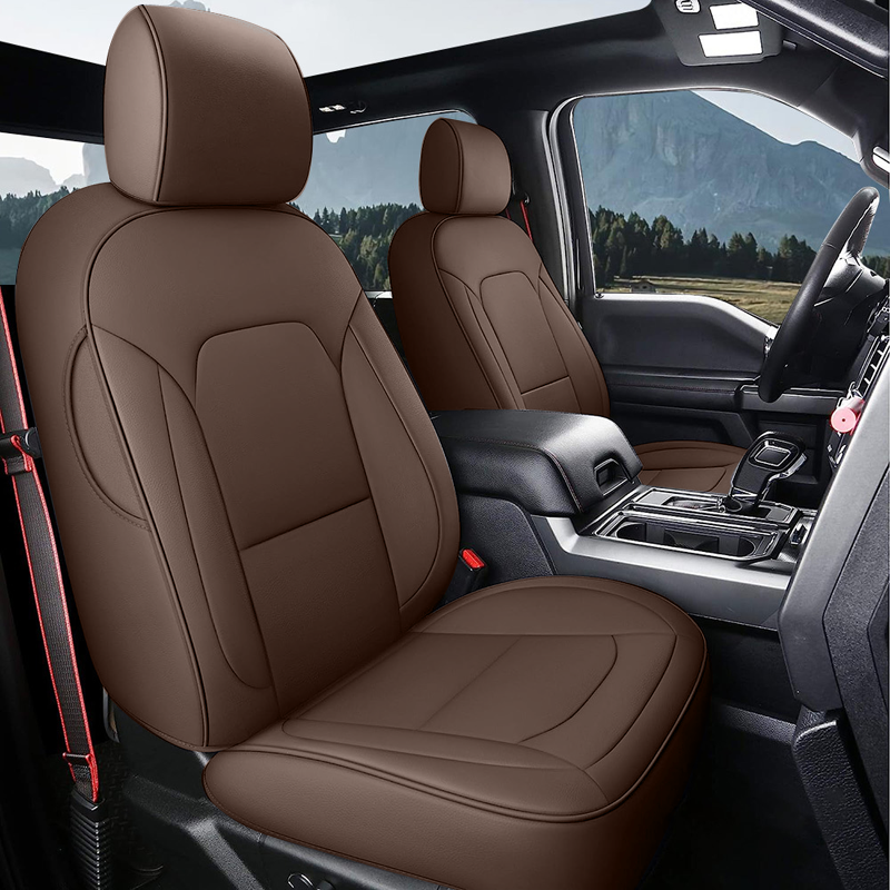 All-inclusive Luxury Premium Leather Car Seat Cover Special For Ford F150 (2015-2023), F250 (2017-2023)