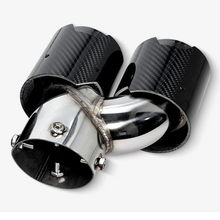 Load image into Gallery viewer, Carbon Fiber Dual Exhaust Tips for BMW 2/3/4 Series G20/G21/G23/G42 (2019+)