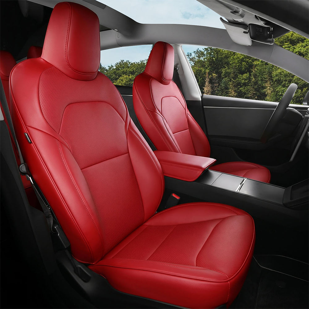 Custom Nappa Leather Seat Covers for Tesla Model 3/Y (Highland/Juniper 2016-2026)