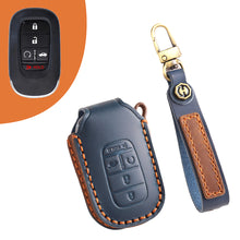 Load image into Gallery viewer, Leather Car Key Covers for Honda Models Accord Civic CR-V HR-V Pilot