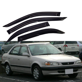 In-Channel Side Window Deflectors / Window Visors for Toyota Corolla (1991–2025)