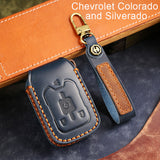 Leather Smart Car Key Cover Case for Chevrolet Colorado and Silverado