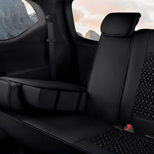 Load image into Gallery viewer, AmanCarport Universal Car Seat Covers 5-Piece Full Set – Premium Faux Leather &amp; Ice Silk, Waterproof &amp; Airbag Compatible