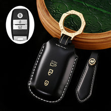 Load image into Gallery viewer, Leather Key Fob Case for KIA K3, KX3, Sorento, Forte – 3-Button Key Holder Keychain Case Accessories