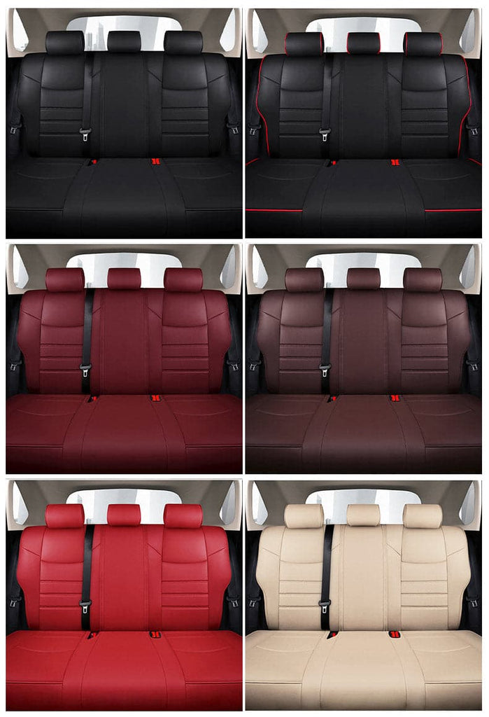 Custom for Toyota Rav4 (2013-2024) Leather Car Seat Cover Full Set