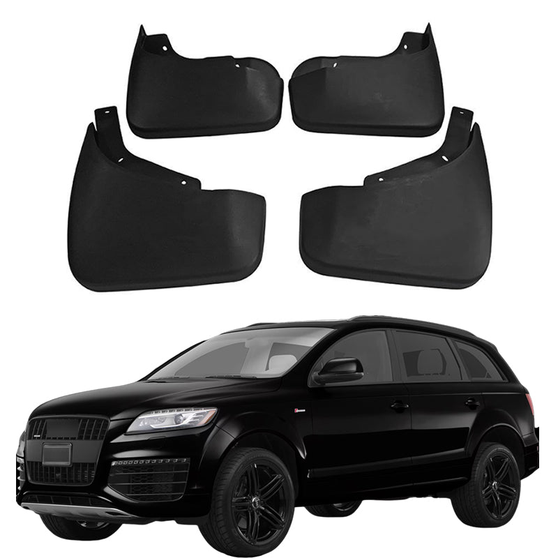 No-Drilling Mud Flaps for 2006-2019 Audi Q7 – Front & Rear Splash Guards (Set of 4)