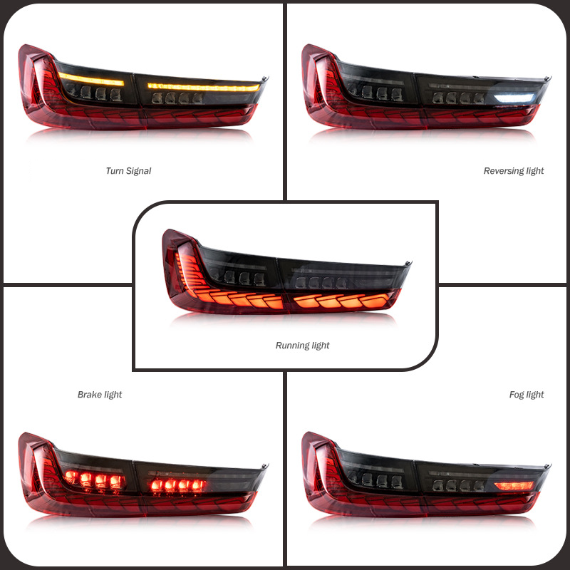 Suitable for BMW 3 Series/M3 G20/ G28/ G80 (2019-2022) LED Tail Light Assembly with Start-up Animation