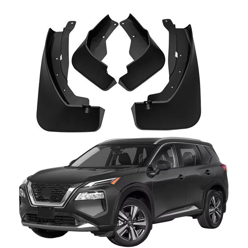 Mud Flaps for Nissan Rogue 2021-2024 - 4-Piece Front & Rear Mud Splash Guard Kit