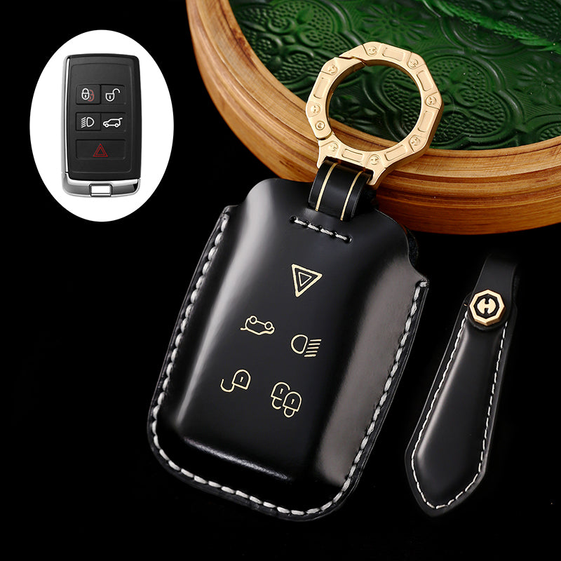 Land Rover Key Fob Cover with Keychain, Full Protection, Compatible with 2018-2023 Land Rover Range Rover Evoque, Sport, Vogue