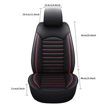 Load image into Gallery viewer, Universal Fit Full Set Leather Car Seat Covers, Black Seat Covers for Mazda, Toyota, Chrysler, Honda, Chevy, Ford, Nissan