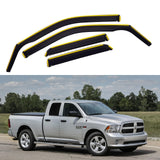 In-Channel Side Window Deflectors / Window Visors for Dodge Ram 1500 (2009–2025)