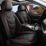 Full Set Car Seat Covers, Universal Leather Waterproof 5-Seat Protector – Front & Back Coverage for Most Sedans, SUVs & Trucks