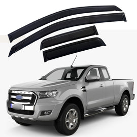 In-Channel Side Window Deflectors / Window Visors for Ford Ranger (2006–2025)