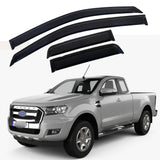 In-Channel Side Window Deflectors / Window Visors for Ford Ranger (2006–2025)