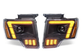 For Ford Raptor F-150 LED Projector Headlights 2009–2014 Sequential Turn Signal Plug and Play Front Lamp Assembly