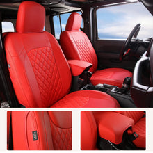 Load image into Gallery viewer, Custom Nappa Leather Car Seat Covers Full Set Special for Jeep Wrangler (2007-2024)