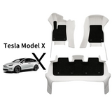 Special for Tesla Model X (5-7 Seats) Large Surround Luxury Leather All-Weather Floor Mats