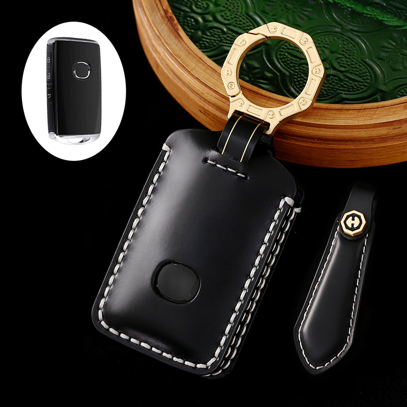 Leather Car Key Protective Cover for Mazda 3, CX-30, CX-5, and CX-9 Remote Key Fob