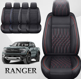 Amancarport Custom Fit Car Seat Covers Full Set For Ford Ranger (2019-2025)