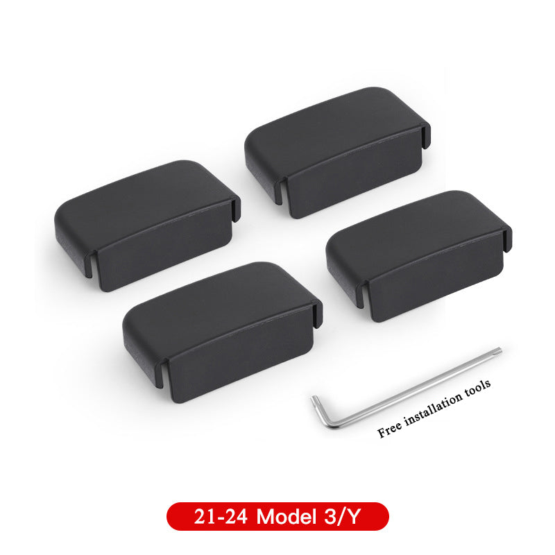 Anti-kick Rear Seat Slide Rail Silicone Plug for Tesla Model 3/Y [2021-2024] (4 PCS)