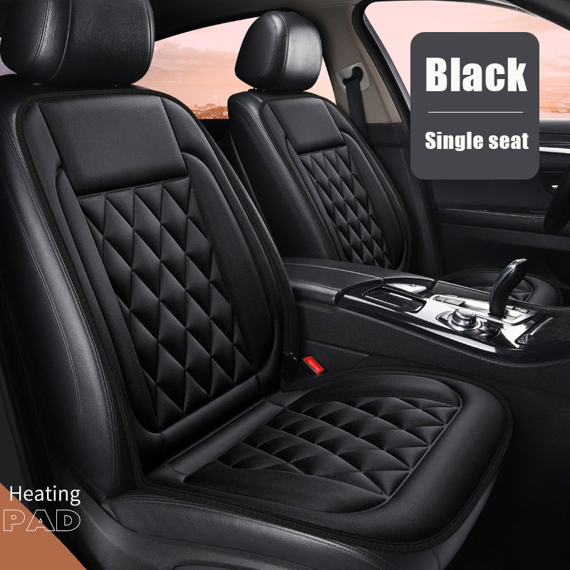 Car Seat Heater Car Seat Cover (3 Colors) Front Seat Set，Seat Cushion for Full Back and Seat