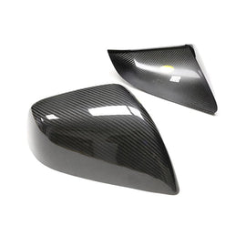 Tesla Model Y 3 S X Dry Carbon Fiber Mirror Caps (2016–2026)