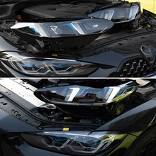 Load image into Gallery viewer, Snake Eyes Style Headlights for BMW 4 Series G22 G23 G26 M3 M4 (2021 - Present) Assembly Upgrade, Amber DRL