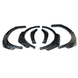 Front and Rear Fender Flares Kit - 6-Piece Glossy Black for Toyota C-HR (2016-2023)