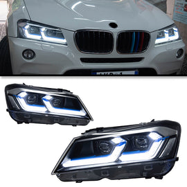 For BMW X3 F25 2010-2013 LED Lens Headlights Assembly