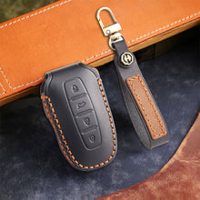 Load image into Gallery viewer, Genuine Leather Key Fob Cover for Ford Series (3-5 Buttons)