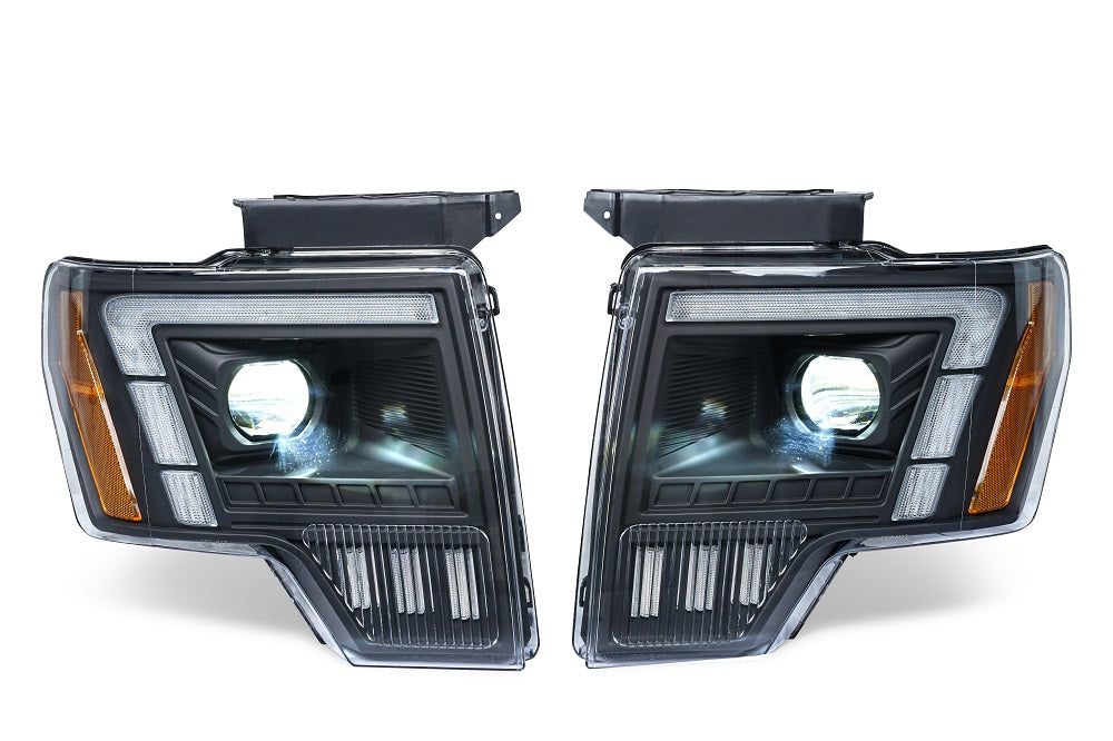 For Ford F-150 LED Projector Headlights 2009–2014 Sequential Turn Signal Plug and Play Front Lamp Assembly