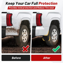 Load image into Gallery viewer, Mud Flaps for 2007-2025 Toyota Tundra All-Weather Splash Guards, No-Drill Front &amp; Rear Mudguards Set