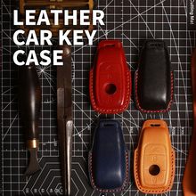 Load image into Gallery viewer, Suitable For Mercedes-Benz C-Class E-Class/GLK/R350/GL/GLC High-End Protection High-Quality Leather Key Cover