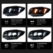 Load image into Gallery viewer, BMW 1 Series E87 2004–2011 Snake Eyes Style LED Lens Headlights