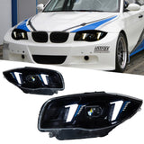 BMW 1 Series E87 2004–2011 Snake Eyes Style LED Lens Headlights