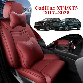Custom All-Inclusive Leather Car Seat Covers Full Set for Cadillac XT4/ XT5 (2017-2025)