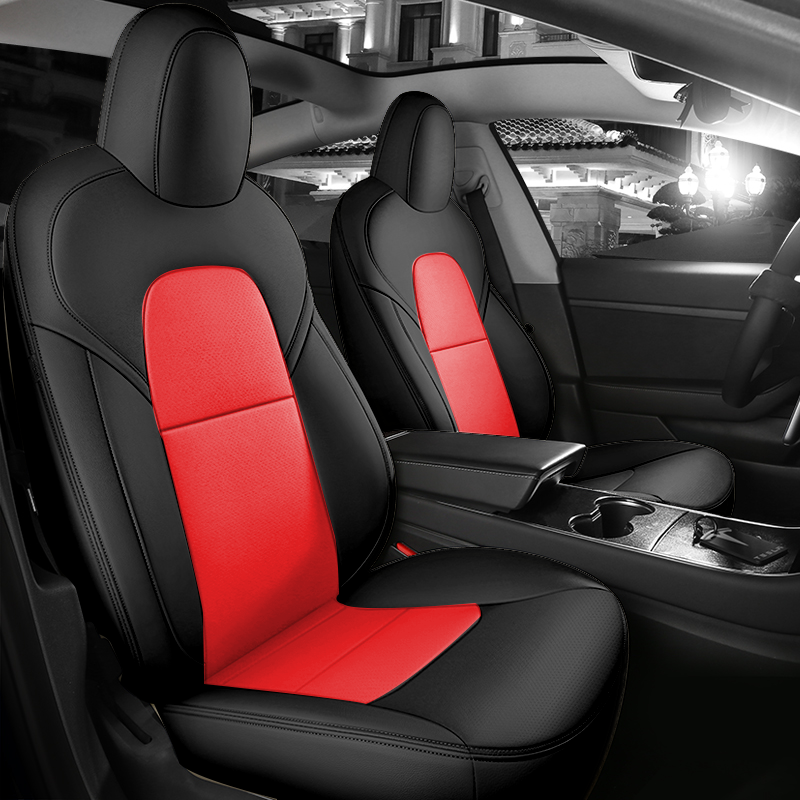 All-Inclusive Customized Tesla Model S/Model X 5-7Seats Alcantara Leather Car Seat Covers Full Set