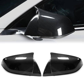 Tesla Model Y 3 S X Dry Carbon Fiber Mirror Caps (2016–2026)