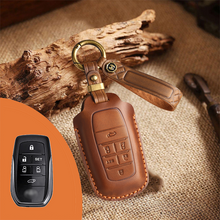 Load image into Gallery viewer, Genuine Leather Key Fob Cover for Toyota