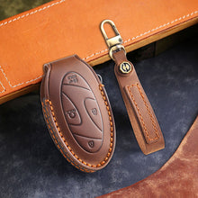 Load image into Gallery viewer, Genuine Leather Key Fob Cover for Hyundai (3-7 Buttons)