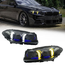 Load image into Gallery viewer, For BMW 5 Series F10 2010-2017 Snake Eyes Style LED Lens Headlights Assembly Upgrade