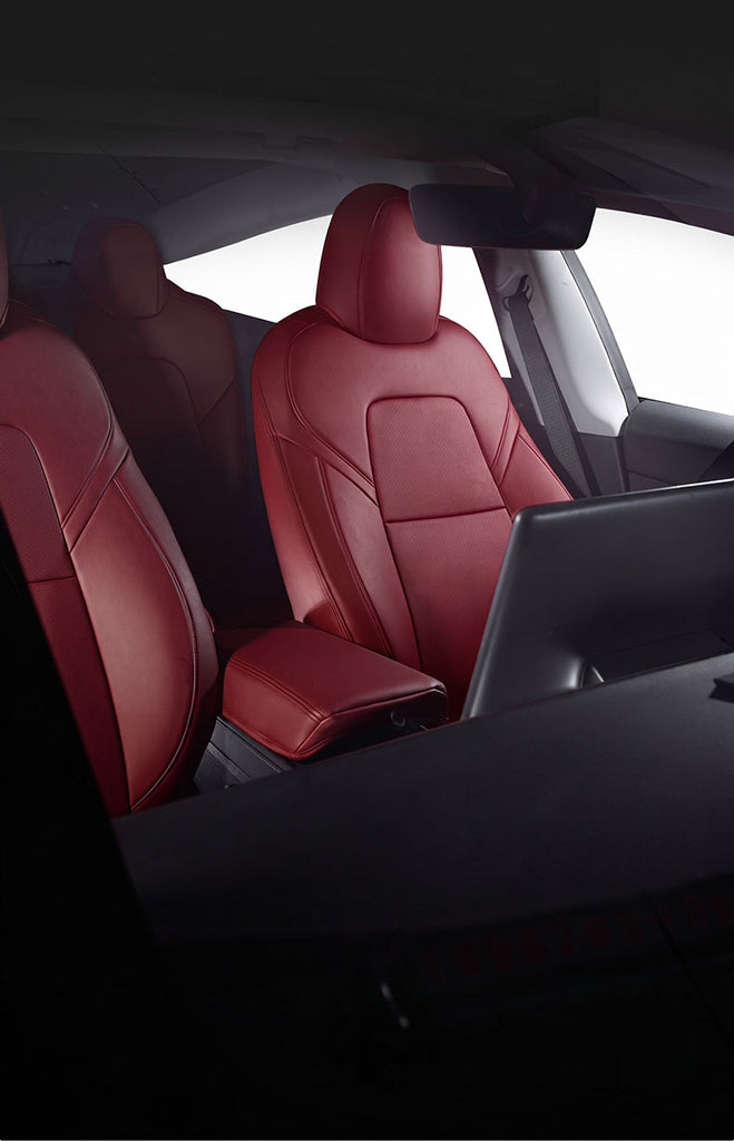 Custom Nappa Leather Seat Covers for Tesla Model 3/Y (Highland/Juniper 2016-2026)
