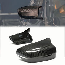 Load image into Gallery viewer, Dry Carbon Fiber Replacement Mirror Caps for BMW F90 F91 F92 M5 M8 2018–2023 OEM Fit