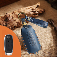 Load image into Gallery viewer, Genuine Leather Key Fob Cover for Nissan (3-5 Button)