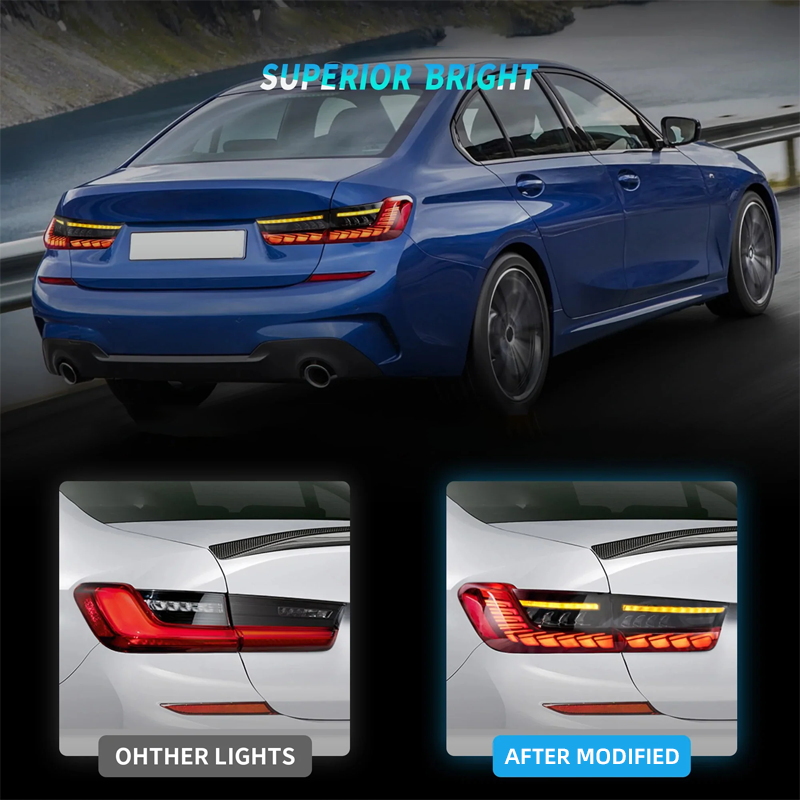 Suitable for BMW 3 Series/M3 G20/ G28/ G80 (2019-2022) LED Tail Light Assembly with Start-up Animation