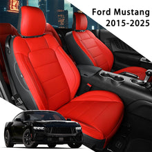 Load image into Gallery viewer, Custom Leather Seat Covers for Ford Mustang Coupe (2015–2025) – Full Set, Sporty Fit