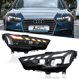 LED Matrix Headlights for Audi A4 2013-2019 – DRL, Projector Lens, Full Upgrade Kit