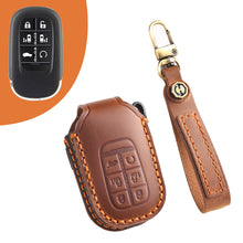 Load image into Gallery viewer, Leather Car Key Covers for Honda Models Accord Civic CR-V HR-V Pilot